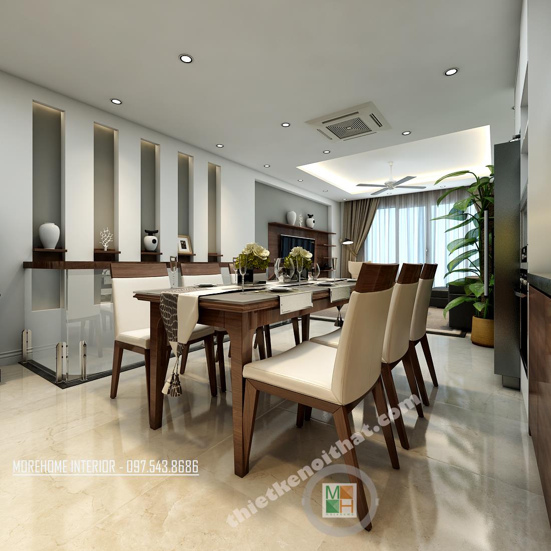 Không thể rời mắt trước các mẫu bàn ghế ăn gỗ óc chó đẹp và “sang chảnh”